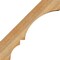 Ekena Millwork 4"W x 18"D x 18"H Balboa Rough Sawn Knee Brace, Western Red Cedar BRC04X18X18BOA00RWR - alternate 3